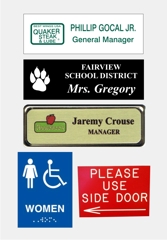 Name badges & Acrylic Signs